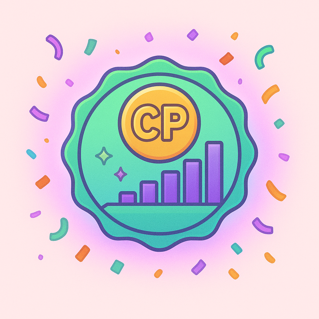 Community leaderboard and celebration badge